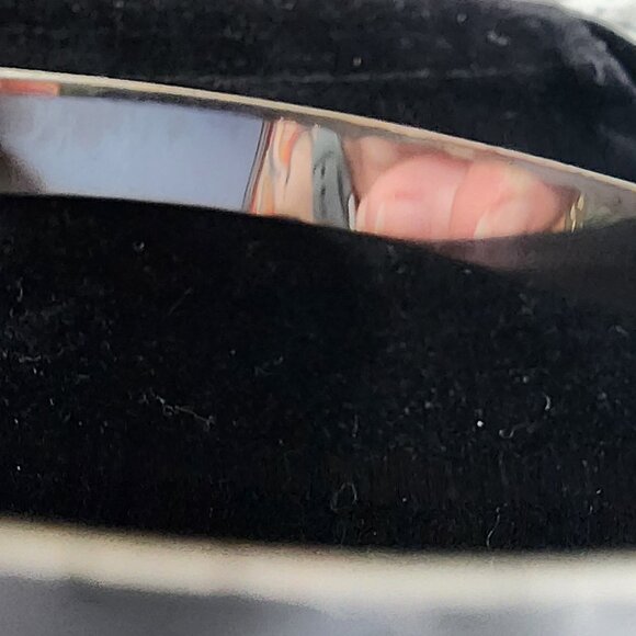 Vintage Silver Bangle Bracelet- GREAT PRE-OWNED CONDITION! *READ MEASUREMENT* - Picture 9 of 11